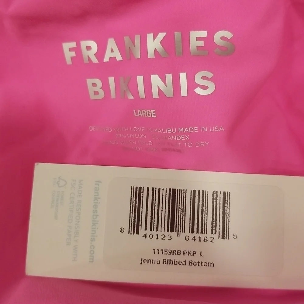 💕FRANKIE'S💕 Ribbed Bikini (Tolly Underwire Top + Jenna High Waist Bottoms) M/L